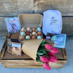 Farm Easter Bundle - Ham, Tulips, Seeds, Cards, and Eggs